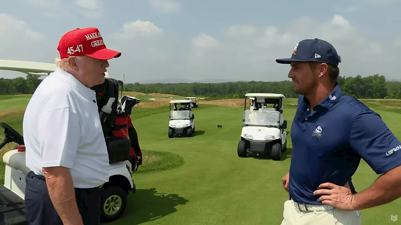 Trump sågas efter videon med DeChambeau