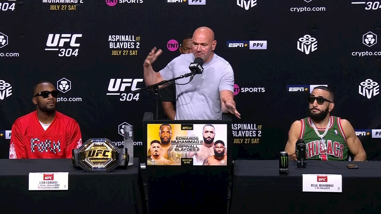 Dana White’s big reveal at wild UFC press conference as tensions almost boil over