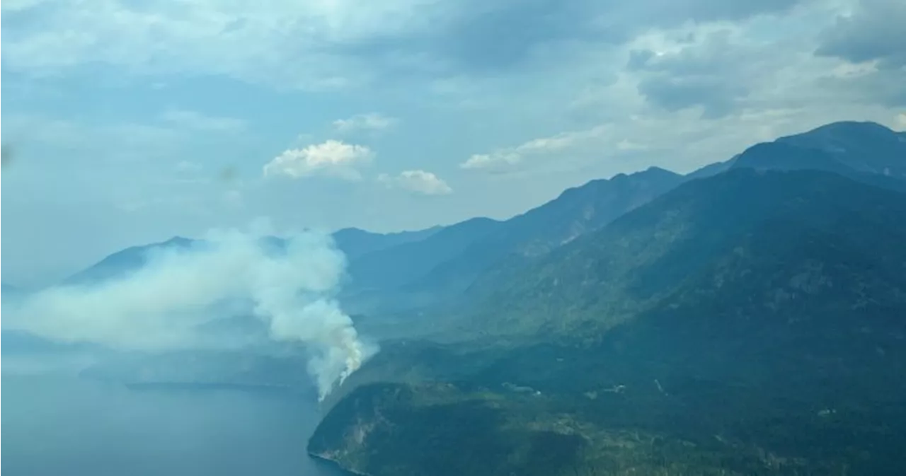 Dozens of wildfires burning in B.C.’s Slocan Valley