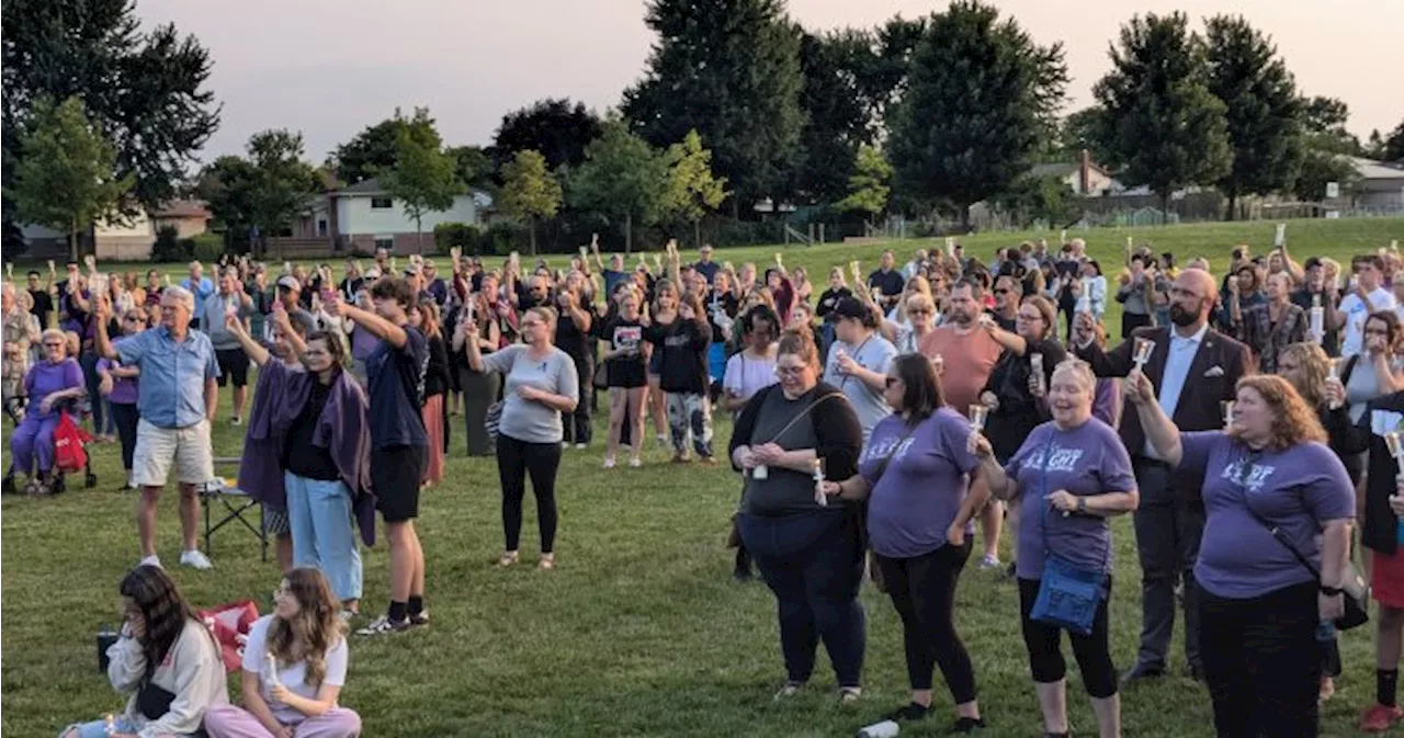 Hundreds attend vigil for 17-year-old victim of intimate partner violence