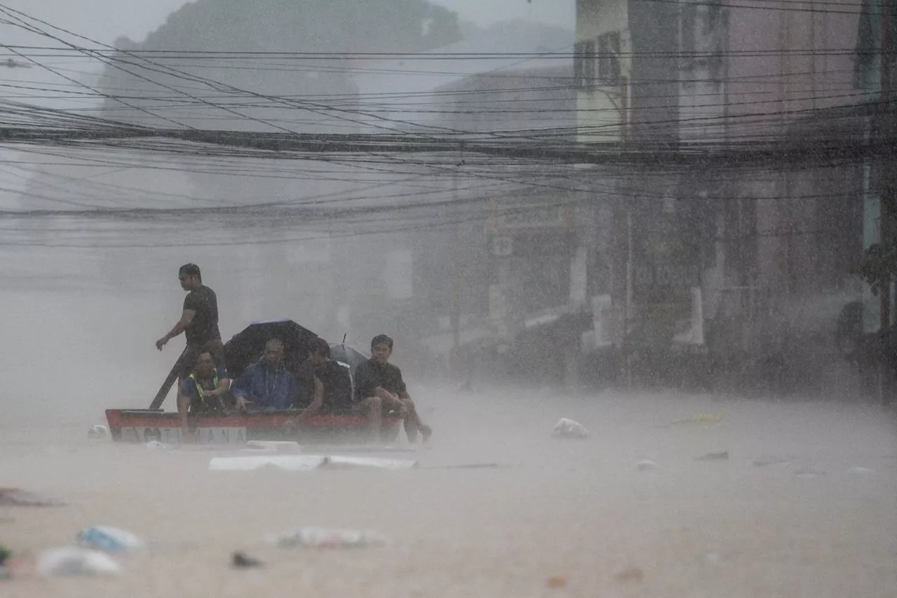 Flooded areas in Metro Manila on Thursday, July 25, 2024