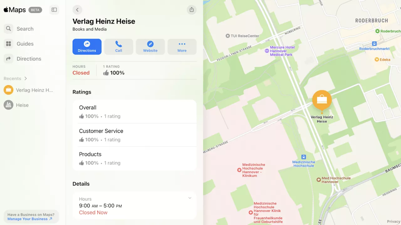 Jetzt als Beta: Apple Maps im Web – Firefox ist draußen