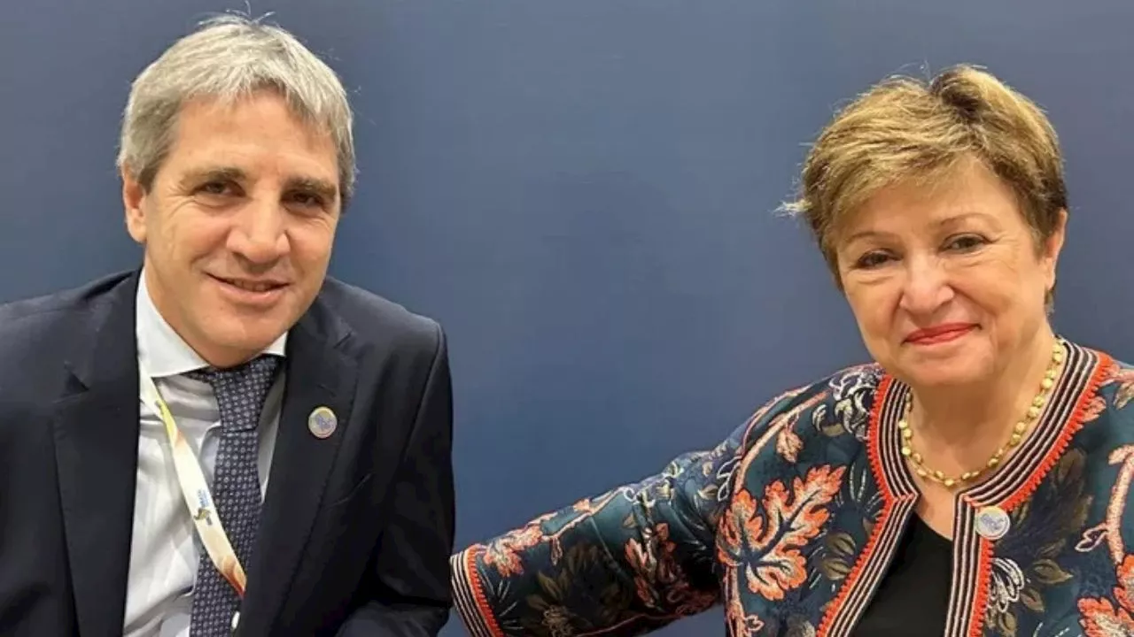 Kristalina Georgieva se reunió con Luis Caputo y ratificó el apoyo del FMI al Gobierno