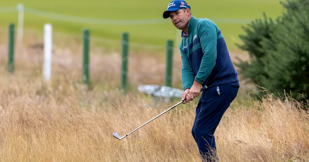 Pádraig Harrington and Peter Lawrie both three off the pace at Carnoustie