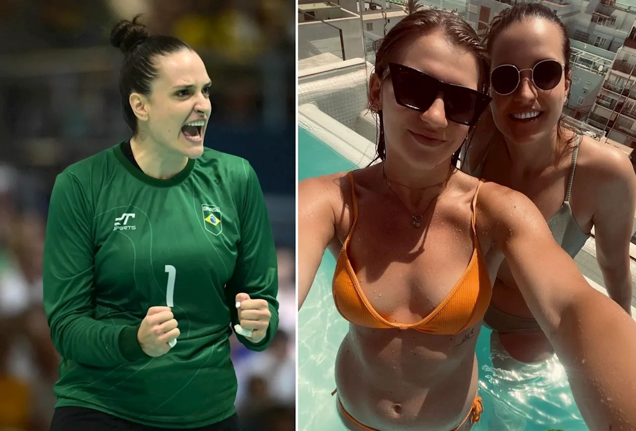 Namorada de Gabi Moreschi, goleira do Brasil no handebol, vibra com a estreia dela nas Olimpíadas