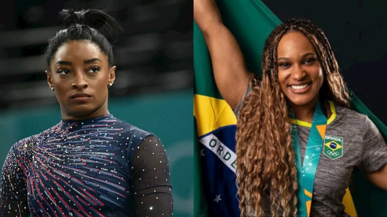 Simone Biles faz salto ‘perfeito’ em treino e acirra rivalidade com Rebeca Andrade nas Olimpíadas