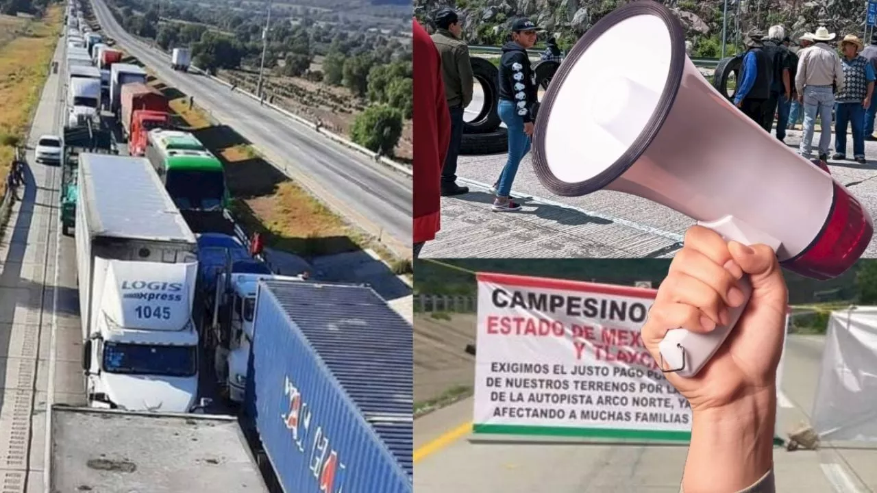 Autopista Arco Norte: Continúa bloqueo tramo Tulancingo-Pachuca; tome rutas alternas