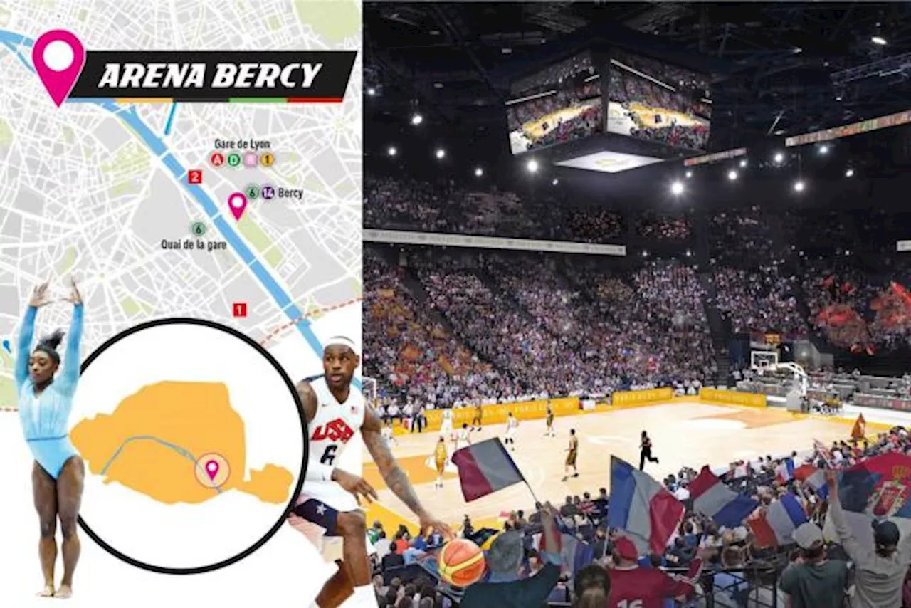 Tout savoir sur l'Arena Bercy aux Jeux Olympiques de Paris 2024 : programme, transports, bars, restaurants....