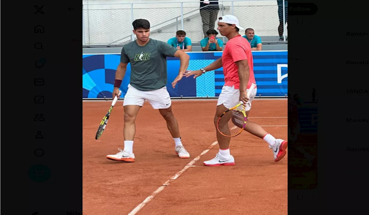 Rafael Nadal dan Carlos Alcaraz tidak Mau Sesumbar Raih Medali Ema Olimpiade Paris 2024