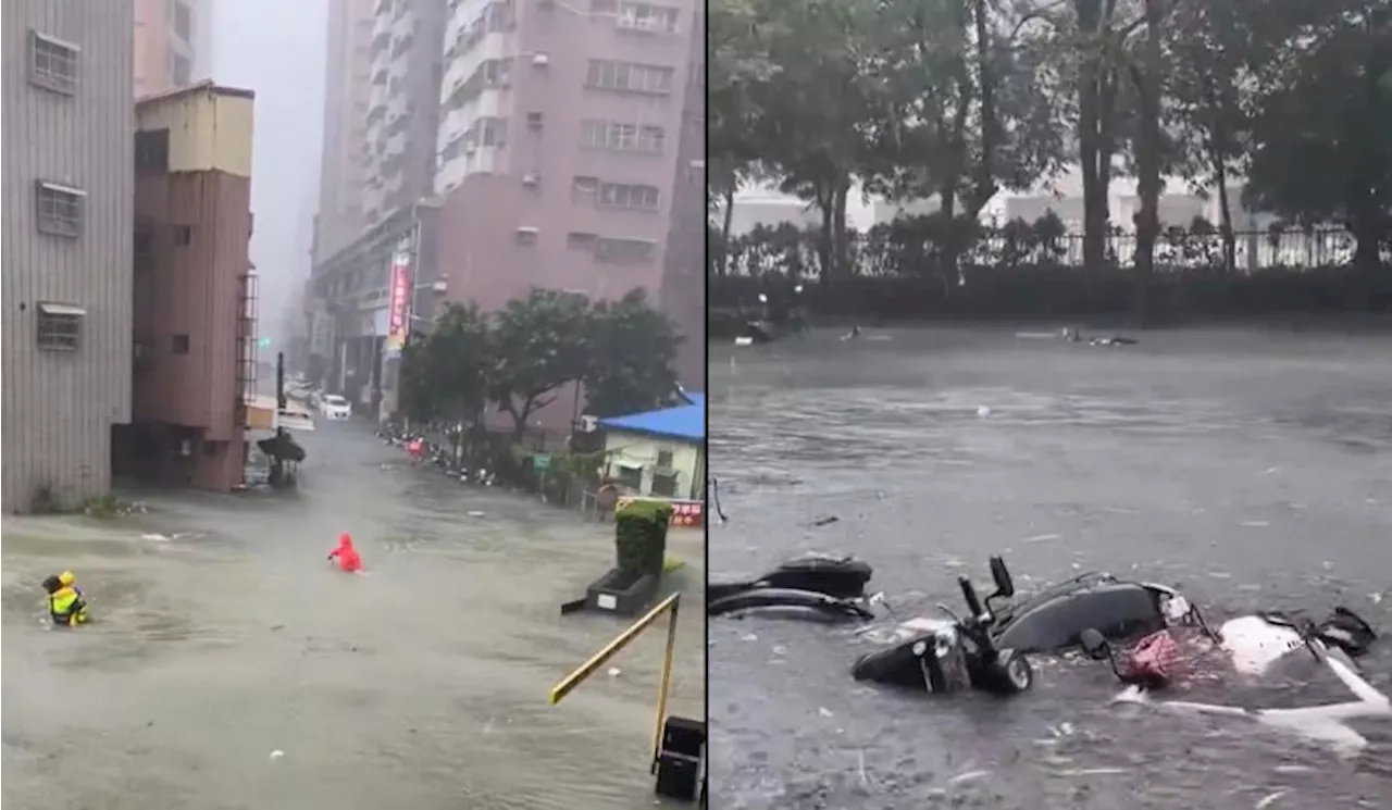 Topan Gaemi Menghantam Tiongkok Tenggara Setelah Melintasi Selat Taiwan