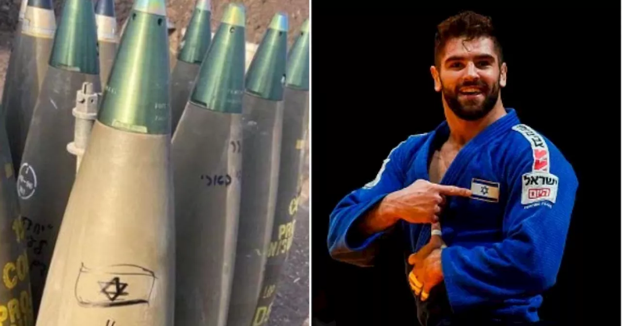 Israel flagbearer for Paris Olympics 'signed bombs' heading for Gaza