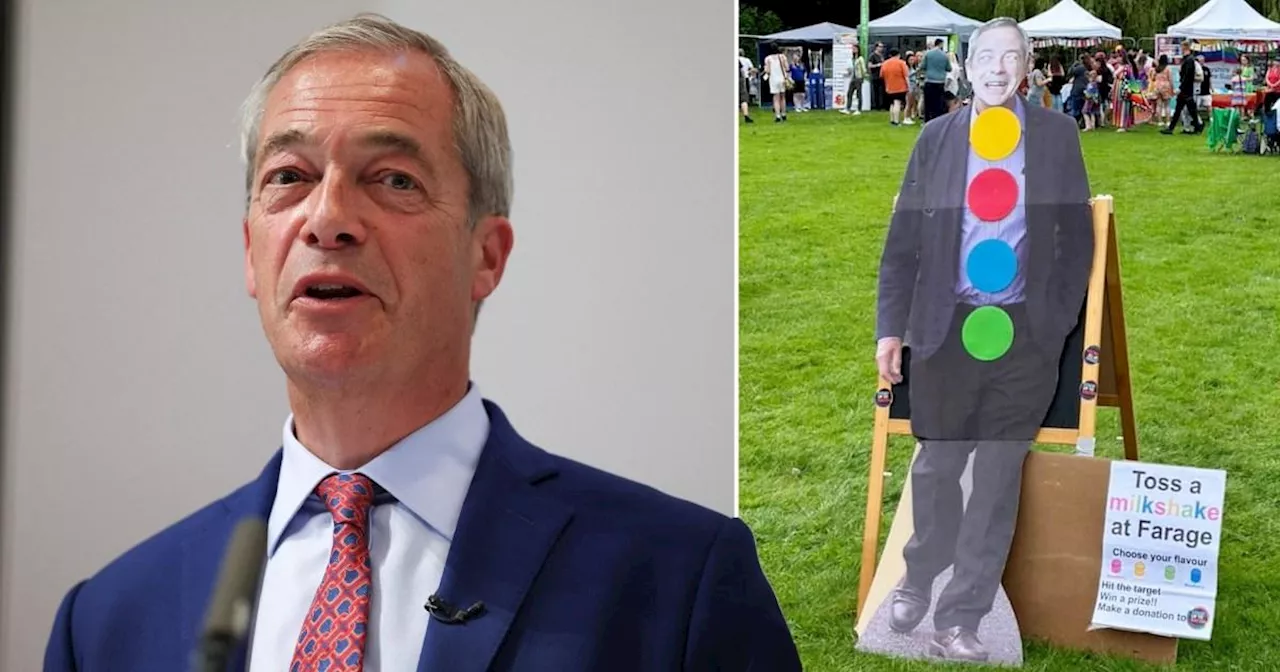 LGBT festival criticised for 'throw milkshake over Nigel Farage' game