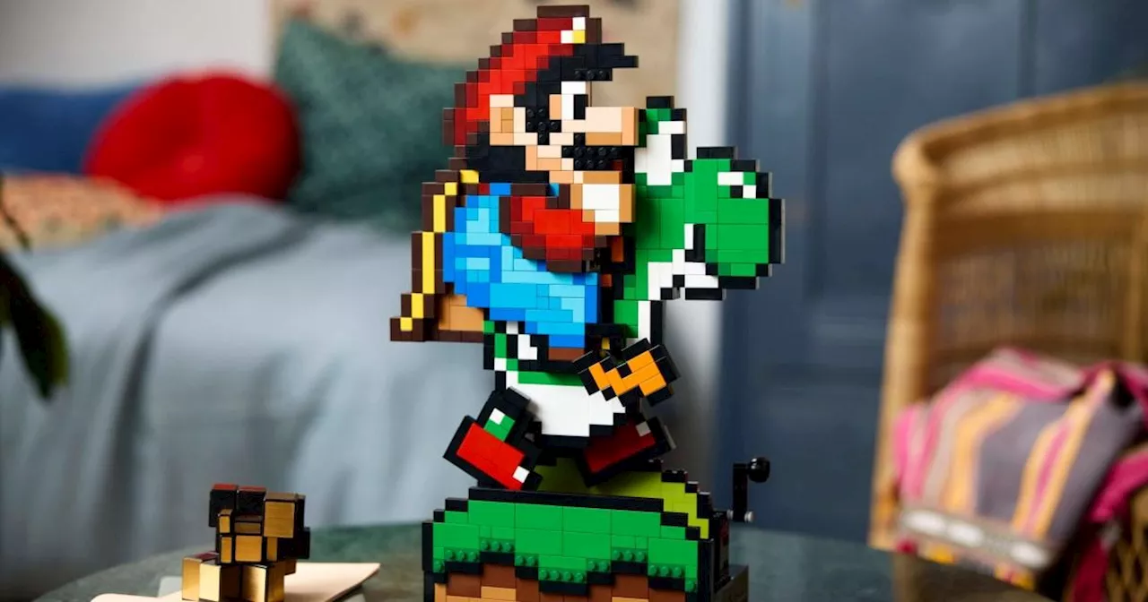 This animated Lego Super Mario World model is a pixel perfect homage