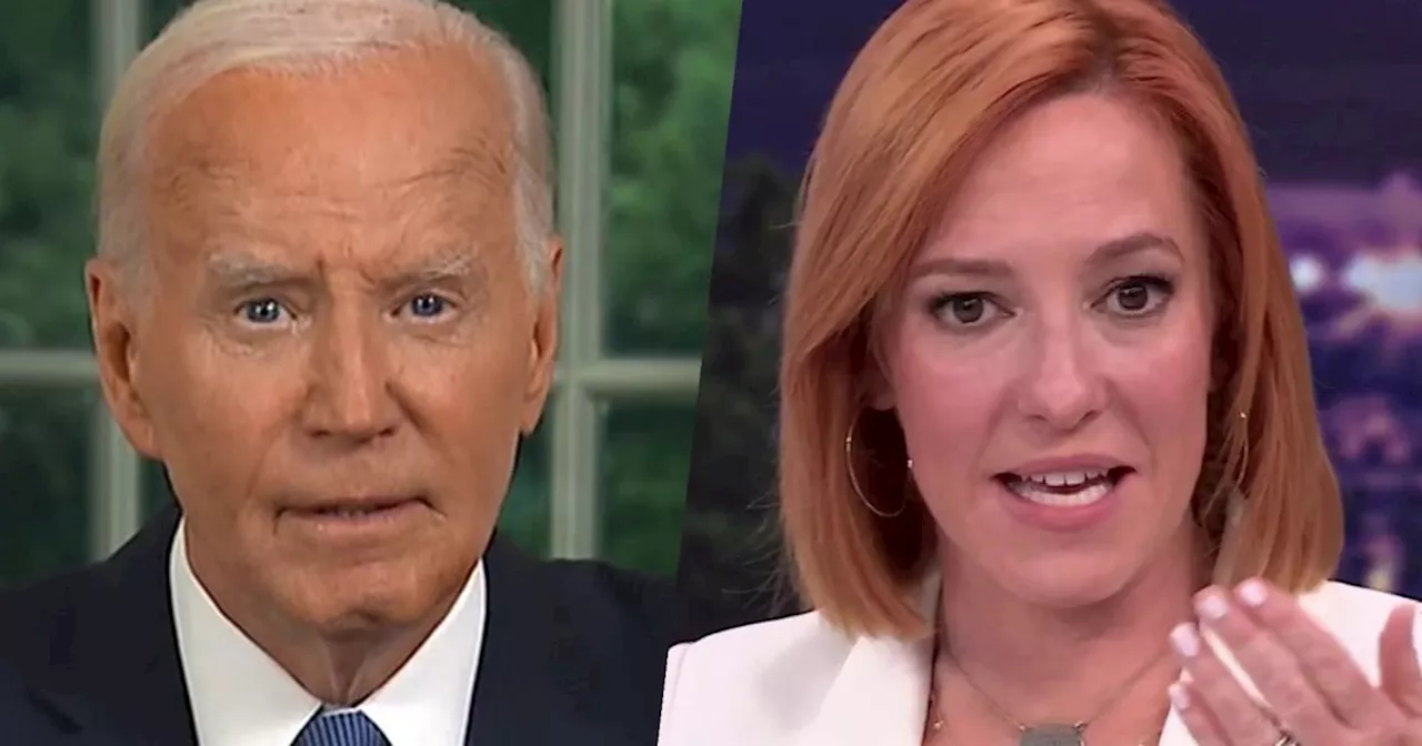 What 'struck' Jen Psaki on Biden’s historic Oval Office speech on stepping aside