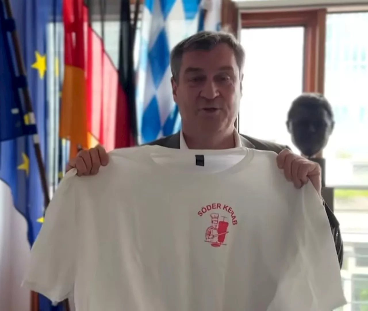 Söder lädt 40 Personen zum Döner essen ein