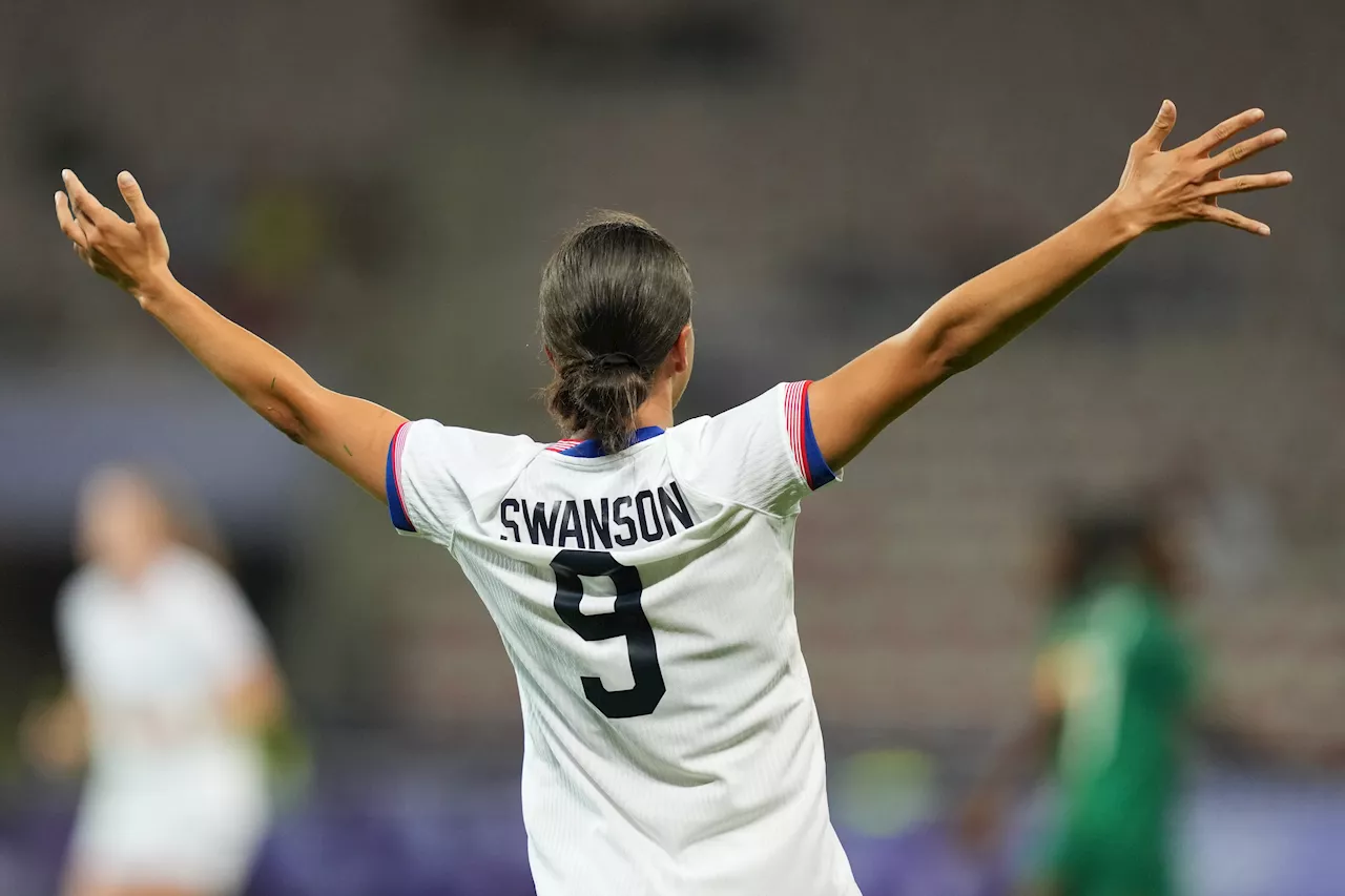 WATCH: Mallory Swanson scores twice in 1 minute in Olympic return for US women's soccer