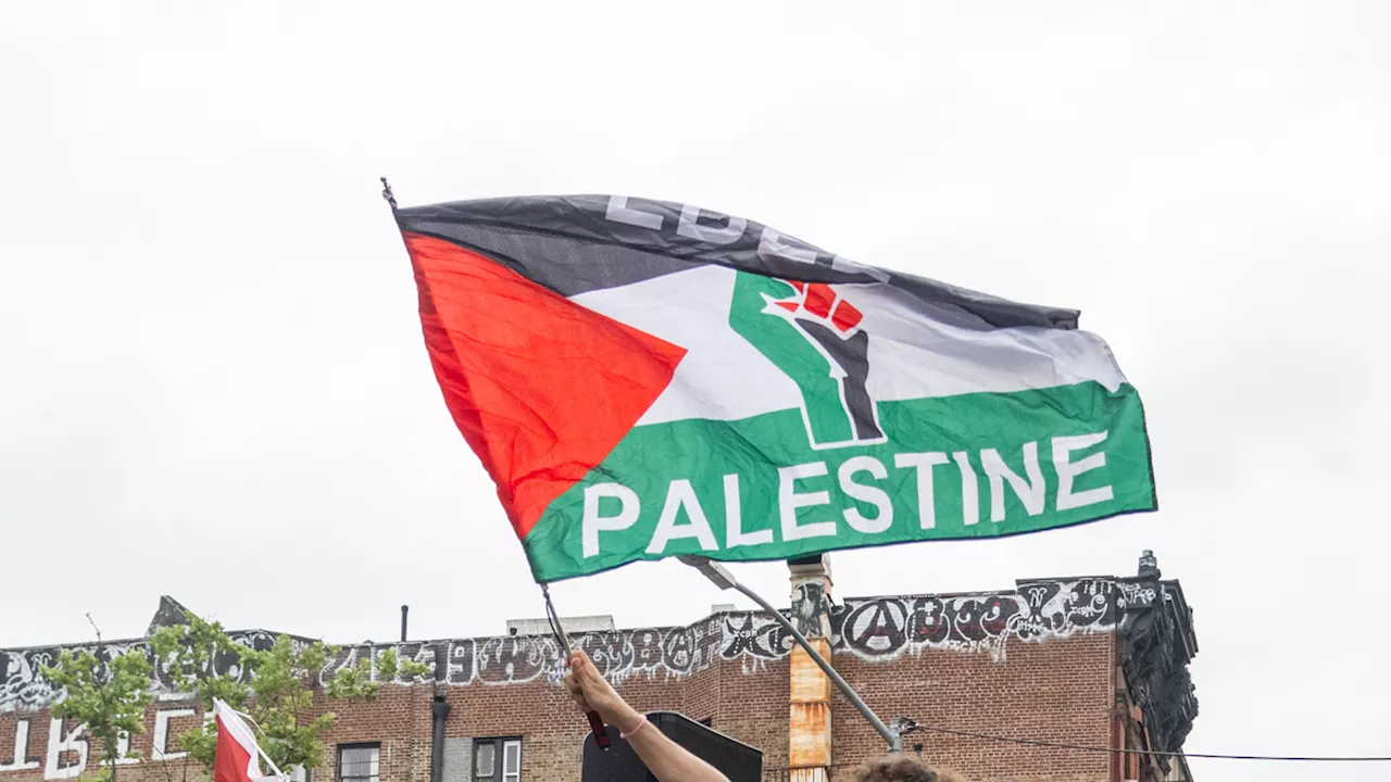 Fake protest set for TV shoot on NYC campus sparks real demonstration by pro-Palestinian activists