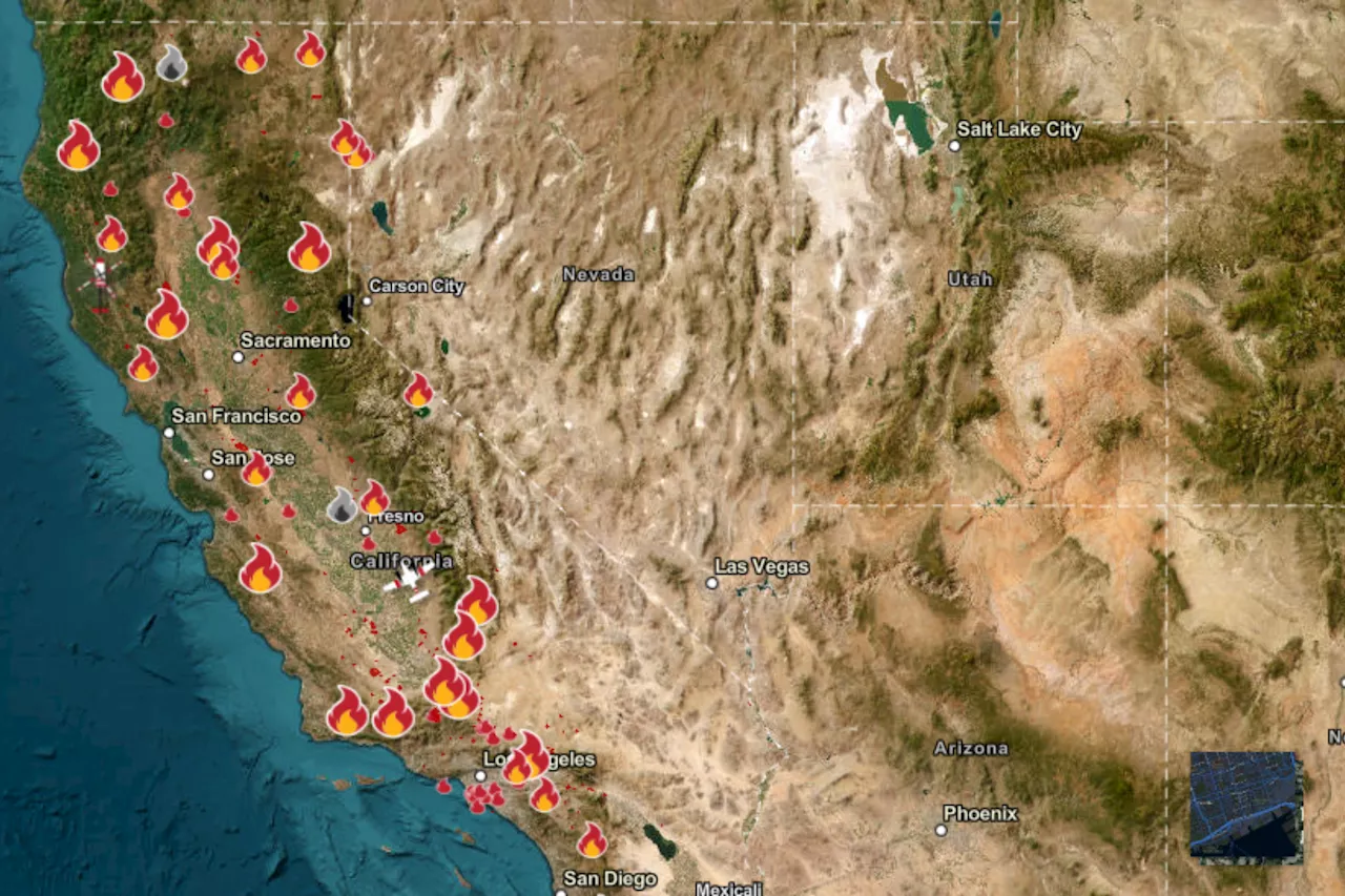 California Fire Map, Update as Chico Park Fire Sparks Evacuation Orders