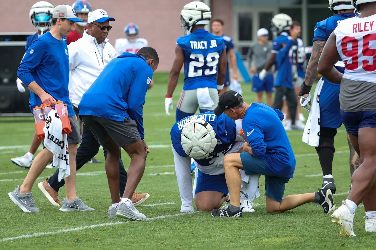 Giants avoid disaster with Jermaine Eluemunor’s injury — so what now for their overhauled offensive line?