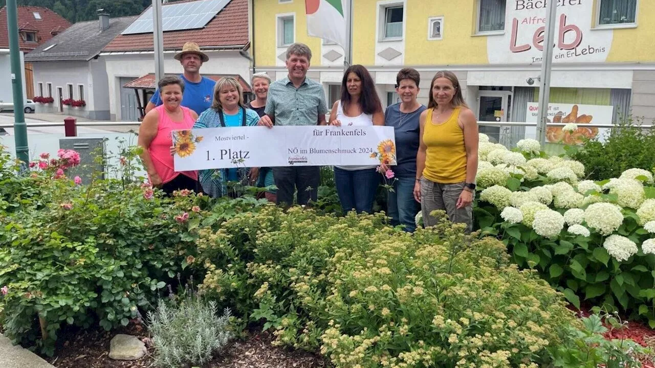 Mostviertel-Sieg für Frankenfels bei Blumenschmuckaktion 2024