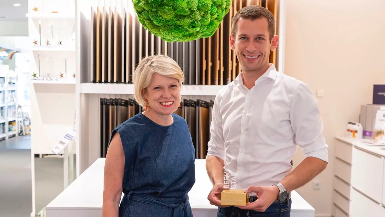 Waidhofen: Farbe & Wohnen Müllner gewinnt Goldenen „Service Star 2024“