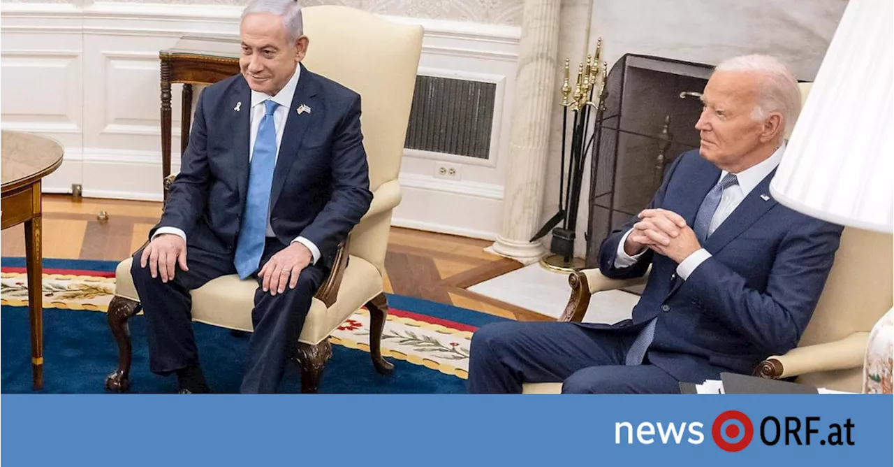 Netanjahu traf Biden: Gaza-Waffenruhe im Fokus