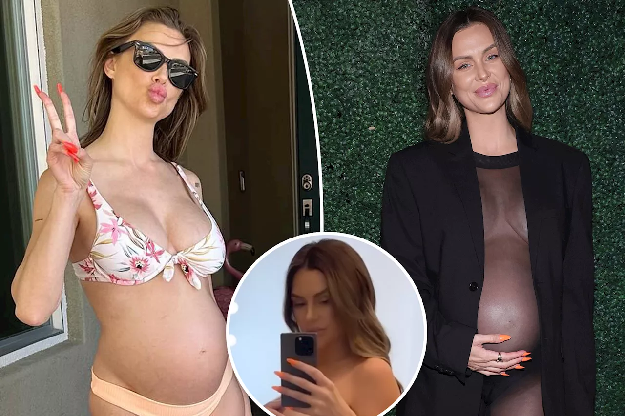 Pregnant Lala Kent bares all in 'stripped down' video of third trimester baby bump: 'Coming soon'