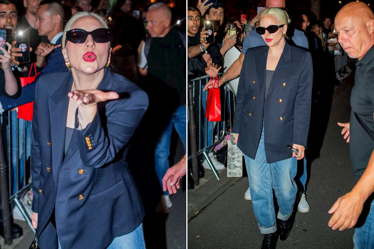 Lady Gaga Makes Rare Appearance in Jeans as She Embraces Relaxed French Girl Style in Paris