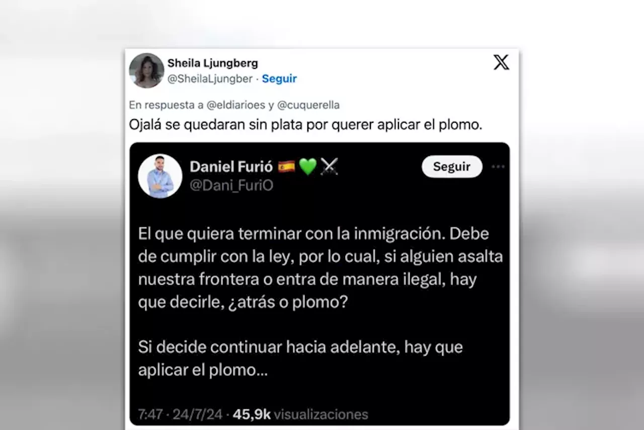 'No les llames nazis que se enfadan': indignación por un concejal de Vox que pide 'plomo' para los migrantes...