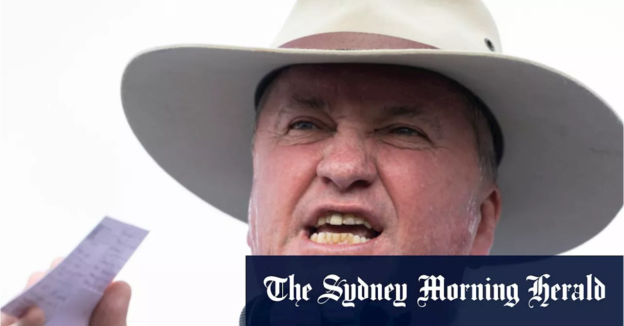 Barnaby Joyce has a new hat sponsor in Gina Rinehart