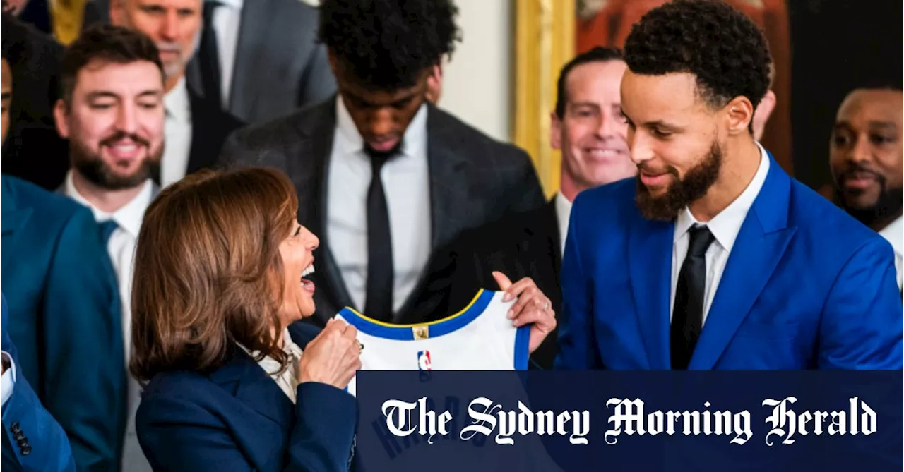 NBA superstar Steph Curry backs Kamala Harris at monster Olympics press conference