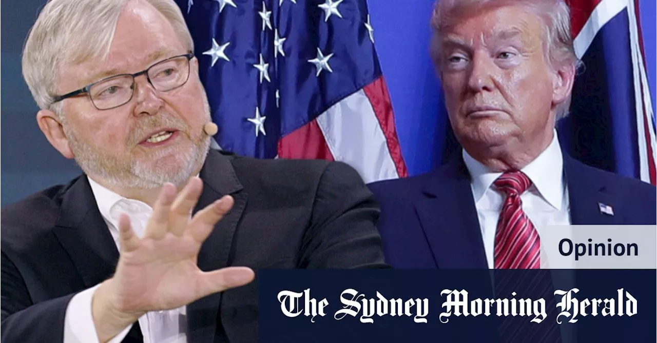 Trump v Rudd: who’d win, the master of the barb or the prince of persuasion?