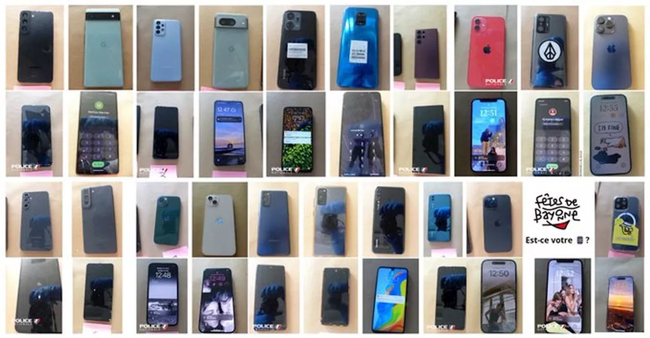 Saint-Jean-de-Luz : 82 téléphones portables retrouvés, provenant « probablement des Fêtes de Bayonne »