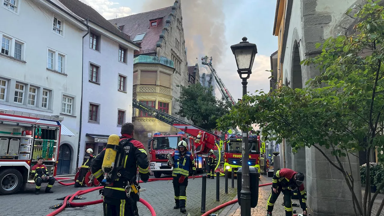 Konstanz: Brand in der Altstadt – Straßen gesperrt, Busse werden umgeleitet