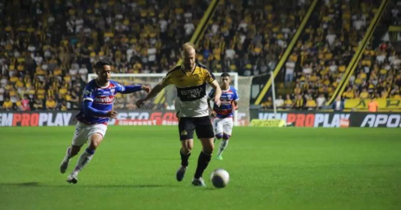 Criciúma abre o placar, mas Fortaleza empata com gol de Lucero pelo Campeonato Brasileiro