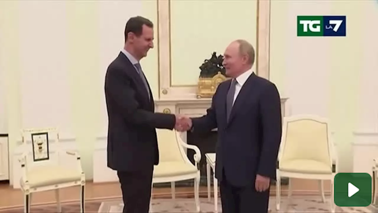 Mosca, Putin incontra Assad: 'Molto interessato a sentire la sua opinione'