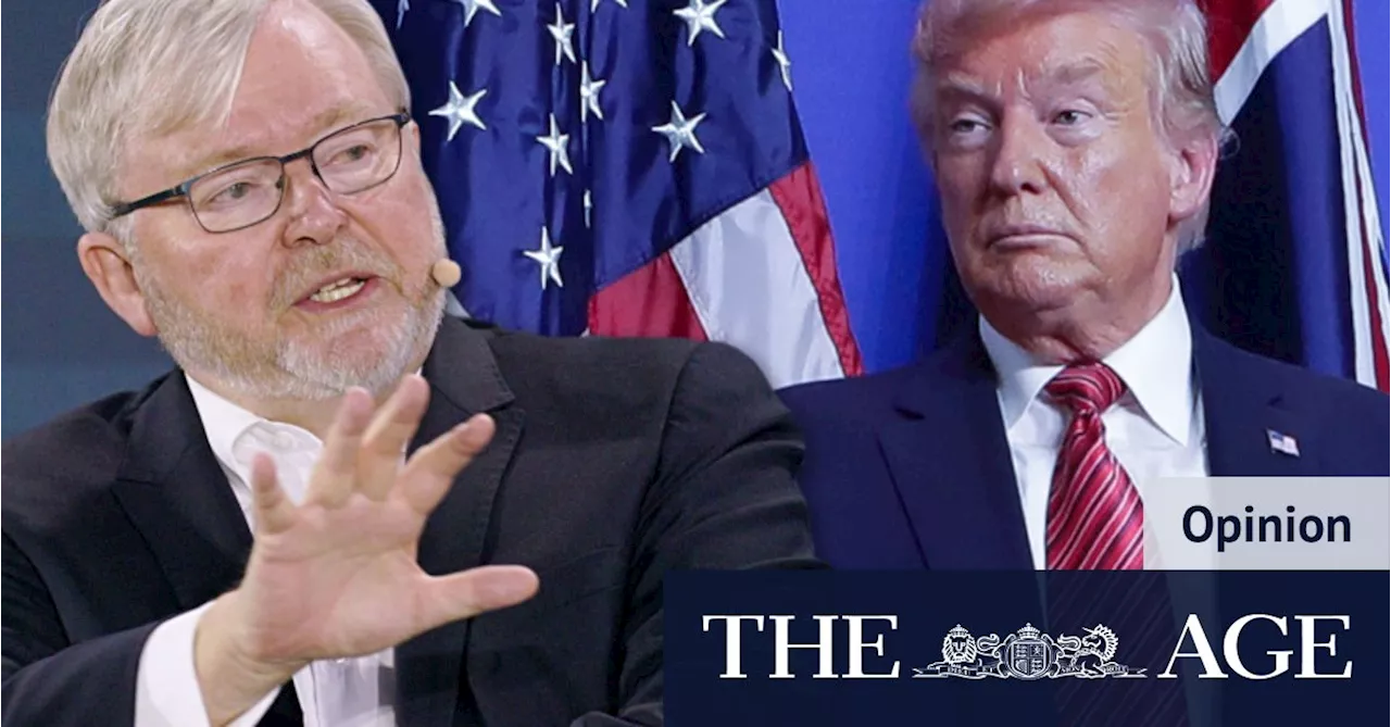 Trump v Rudd: who’d win, the master of the barb or the prince of persuasion?