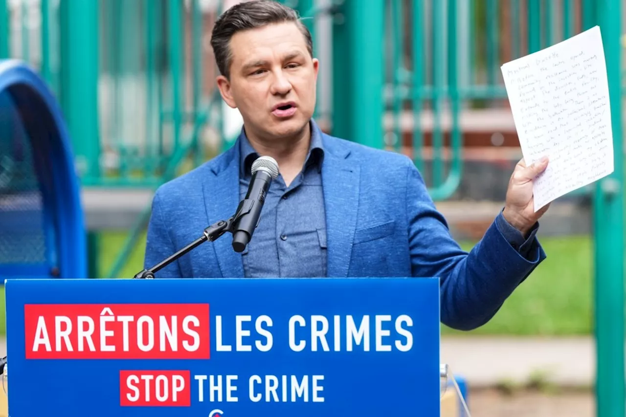 Poilievre says Ontario teenager's killing shows Liberal, NDP policies have failed