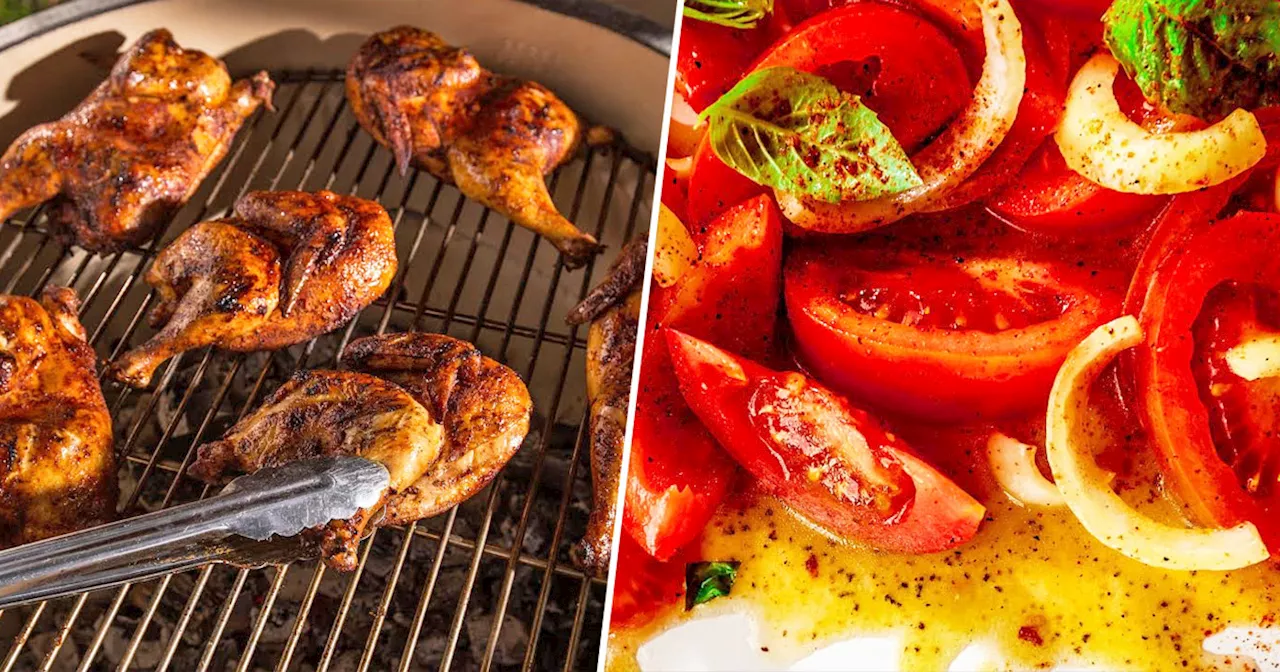 Rodney Scott's Grilled Chicken and Tomato Salad Recipes