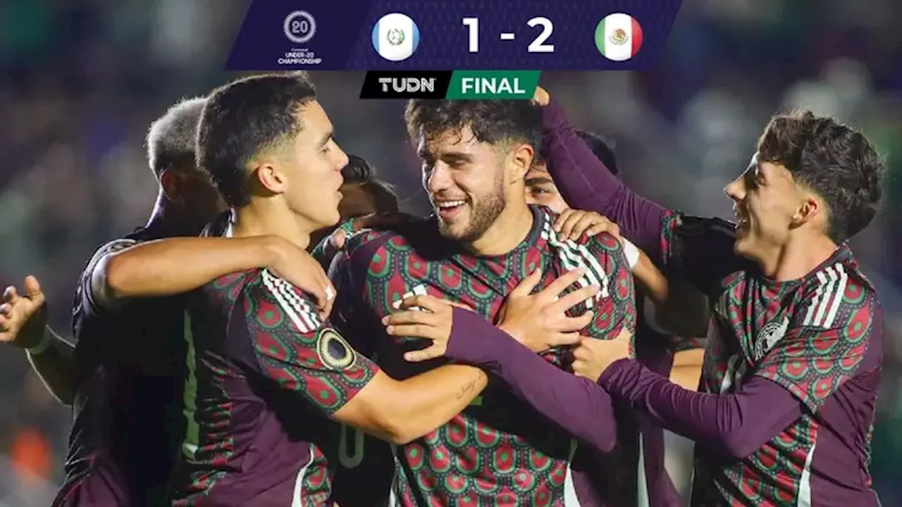 México sufre, pero derrota a Guatemala y avanza a la siguiente ronda del Premundial sub 20