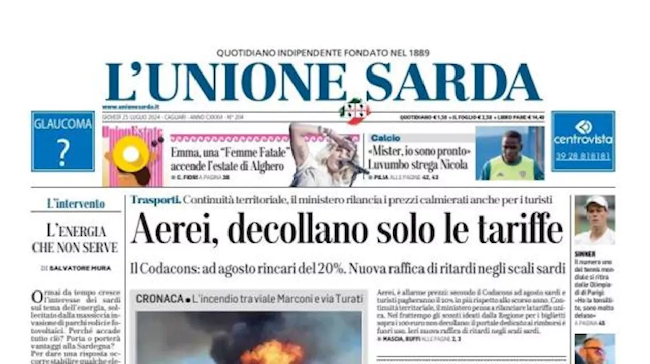 L'Unione Sarda apre su Luvumbo che strega Nicola: 'Mister, io sono pronto'