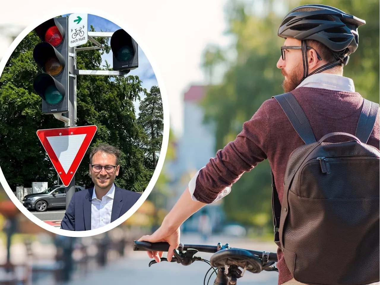 Neue Regelung für Radfahrende in Bregenz: Grüner Pfeil bei Rot