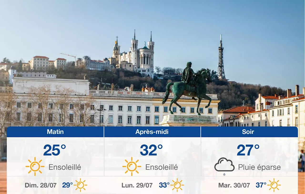 Météo Lyon: prévisions du samedi 27 juillet 2024