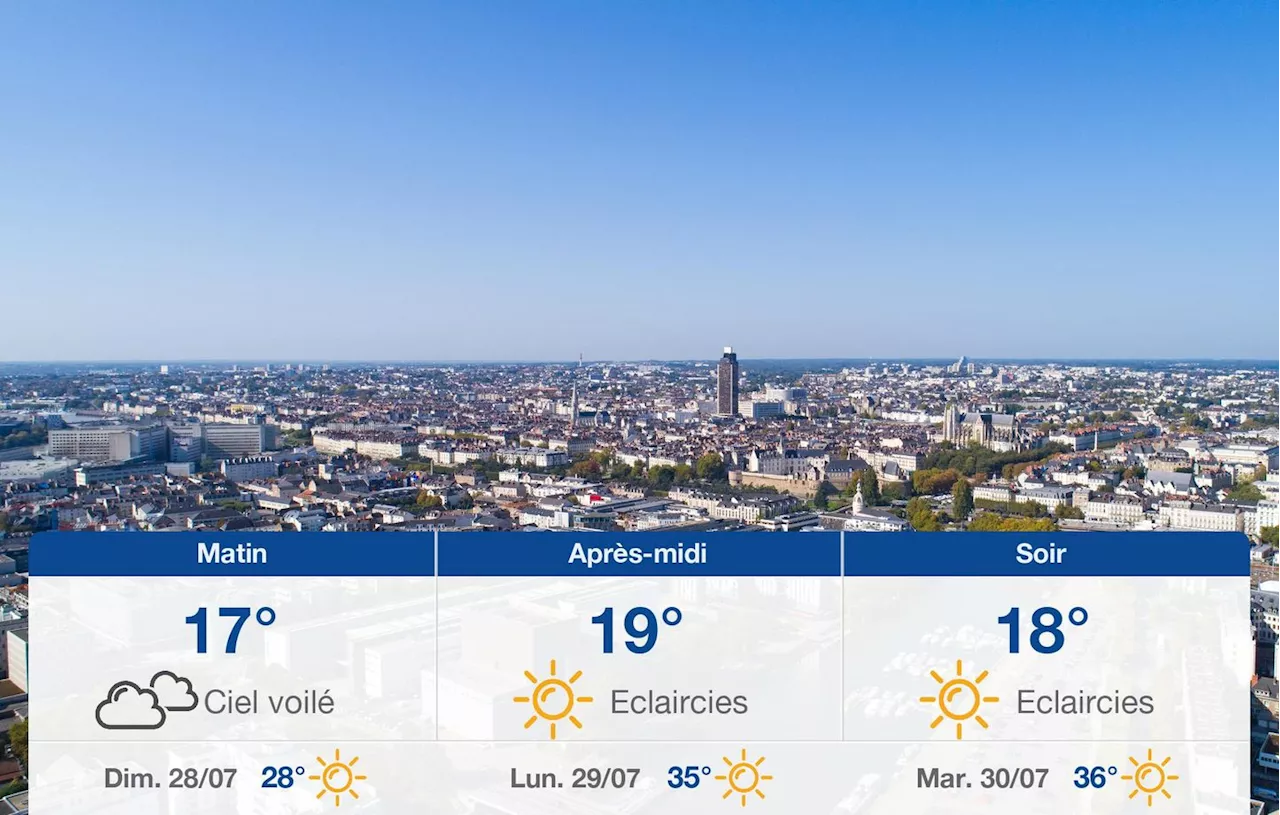 Météo Nantes: prévisions du samedi 27 juillet 2024