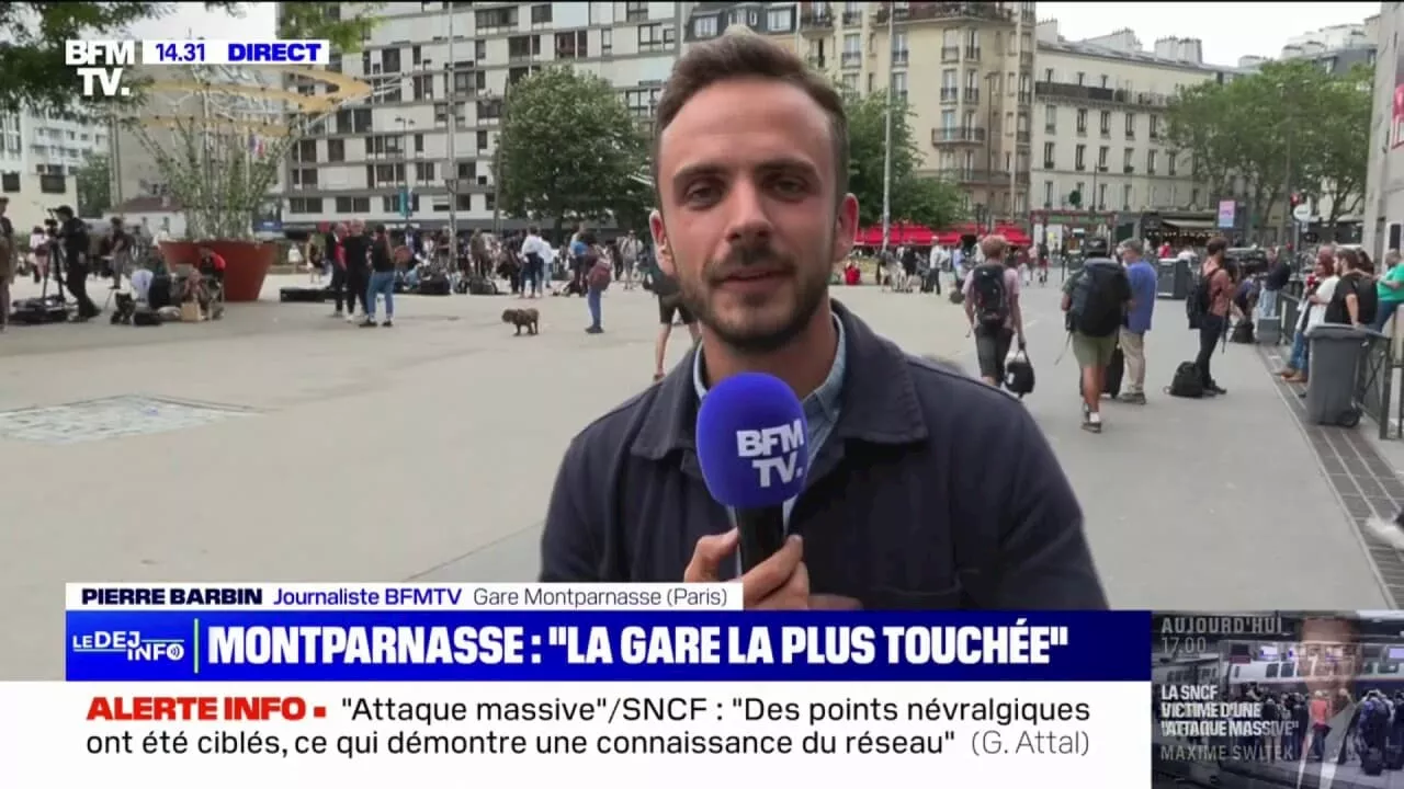 Sabotages sur le réseau SNCF: des trains recommencent à partir depuis la gare Montparnasse