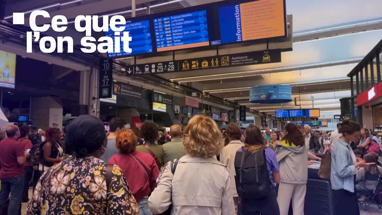 SNCF: ce que l'on sait du 'sabotage' des lignes TGV qui va toucher 800.000 voyageurs