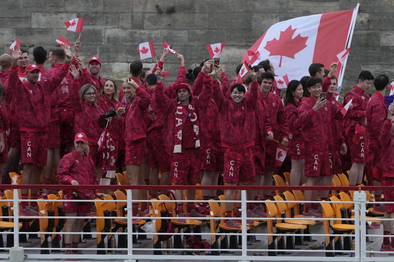 Charron, De Grasse lead Canada in rainy trip down the Seine as Paris Olympics open