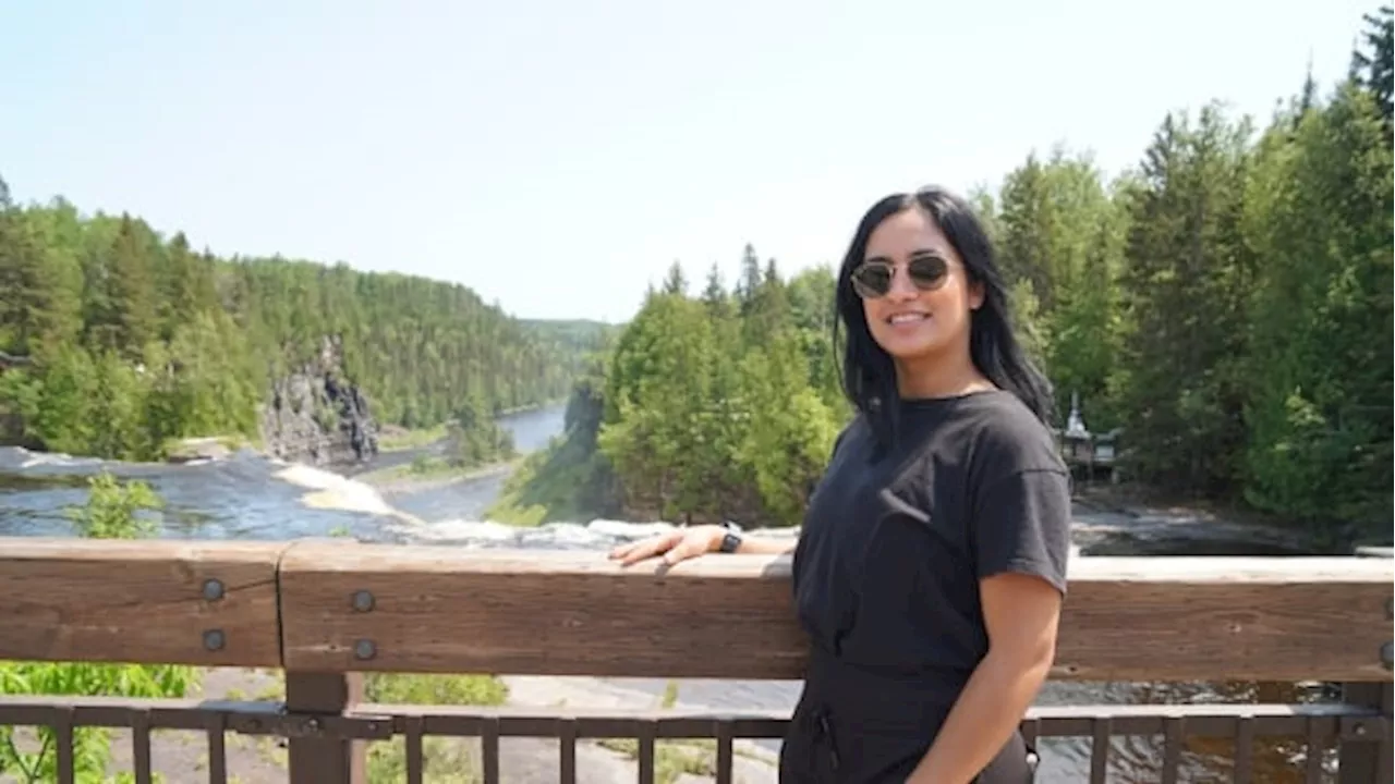 Lakehead students with BIPOC Outdoor Adventures Club explore Kakabeka Falls, Ont.