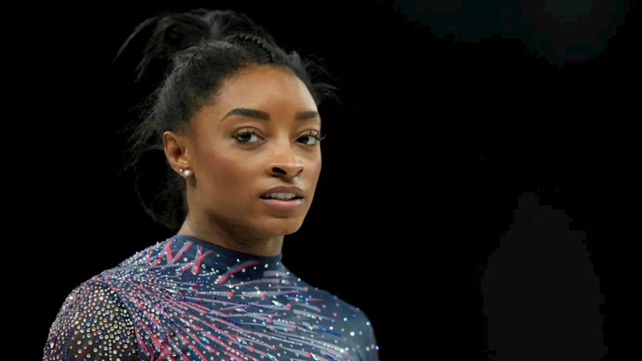 Gymnastics-Biles defends German gymnasts on crowded Paris bus