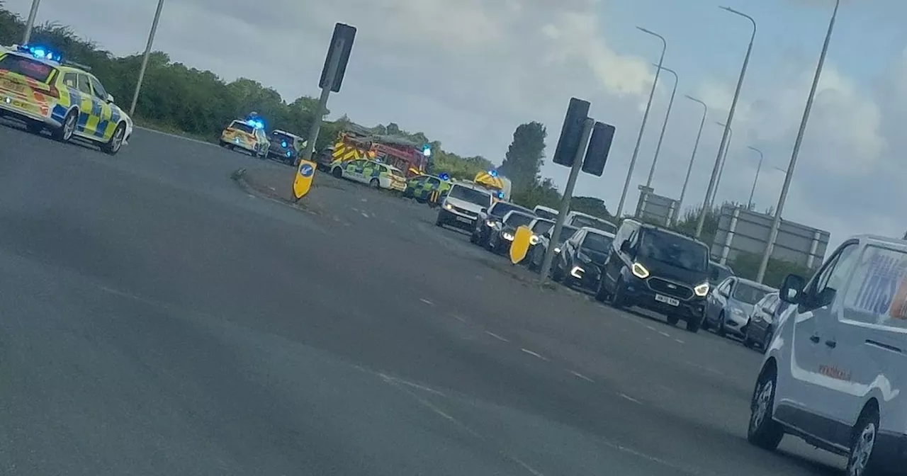 LIVE updates as busy road closed after crash with major emergency response